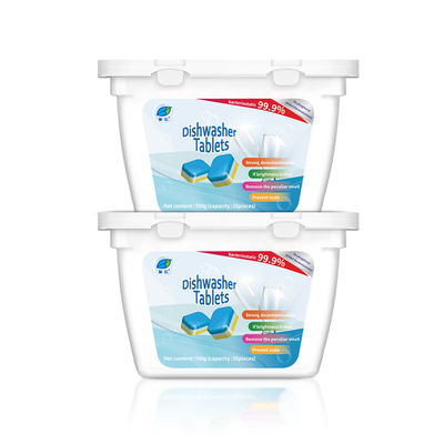Solid Automatic Detergent Dishwasher Tablet for Cleaning and Effervescent Formula
