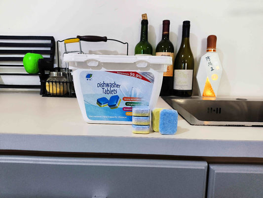 Sustainable Dishwasher Tablets Powerful 3 In1 Detergent for Sparkling Clean Dishes